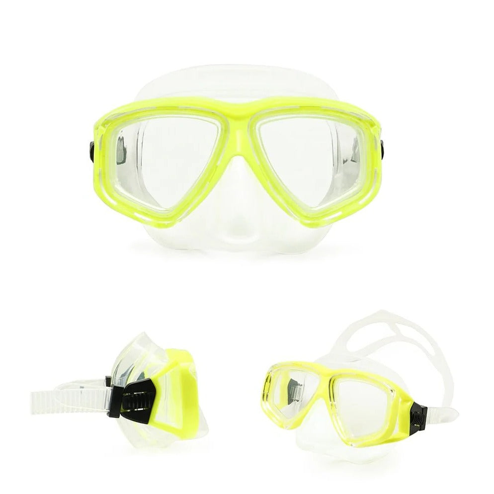 Durable Dive Mask with Flexible Rubber Strap