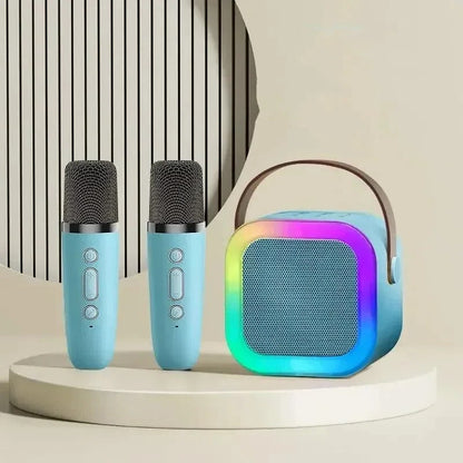 Portable Karaoke System with Bluetooth and Microphone