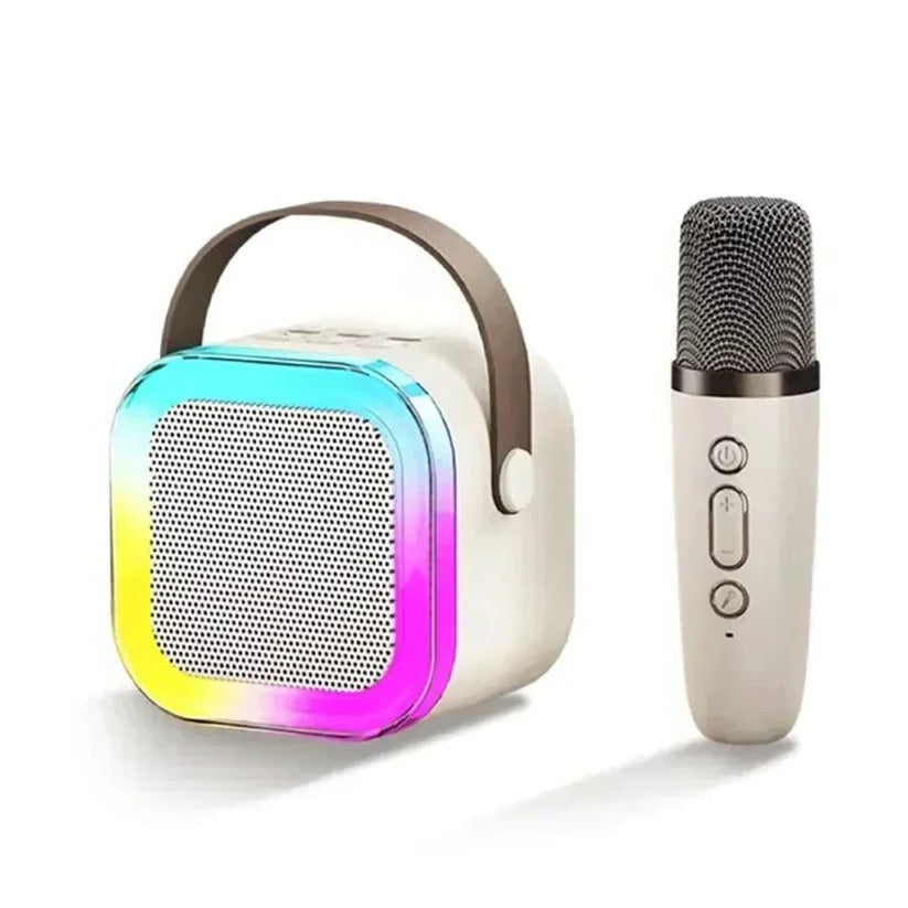 Portable Karaoke System with Bluetooth and Microphone - Ortekor