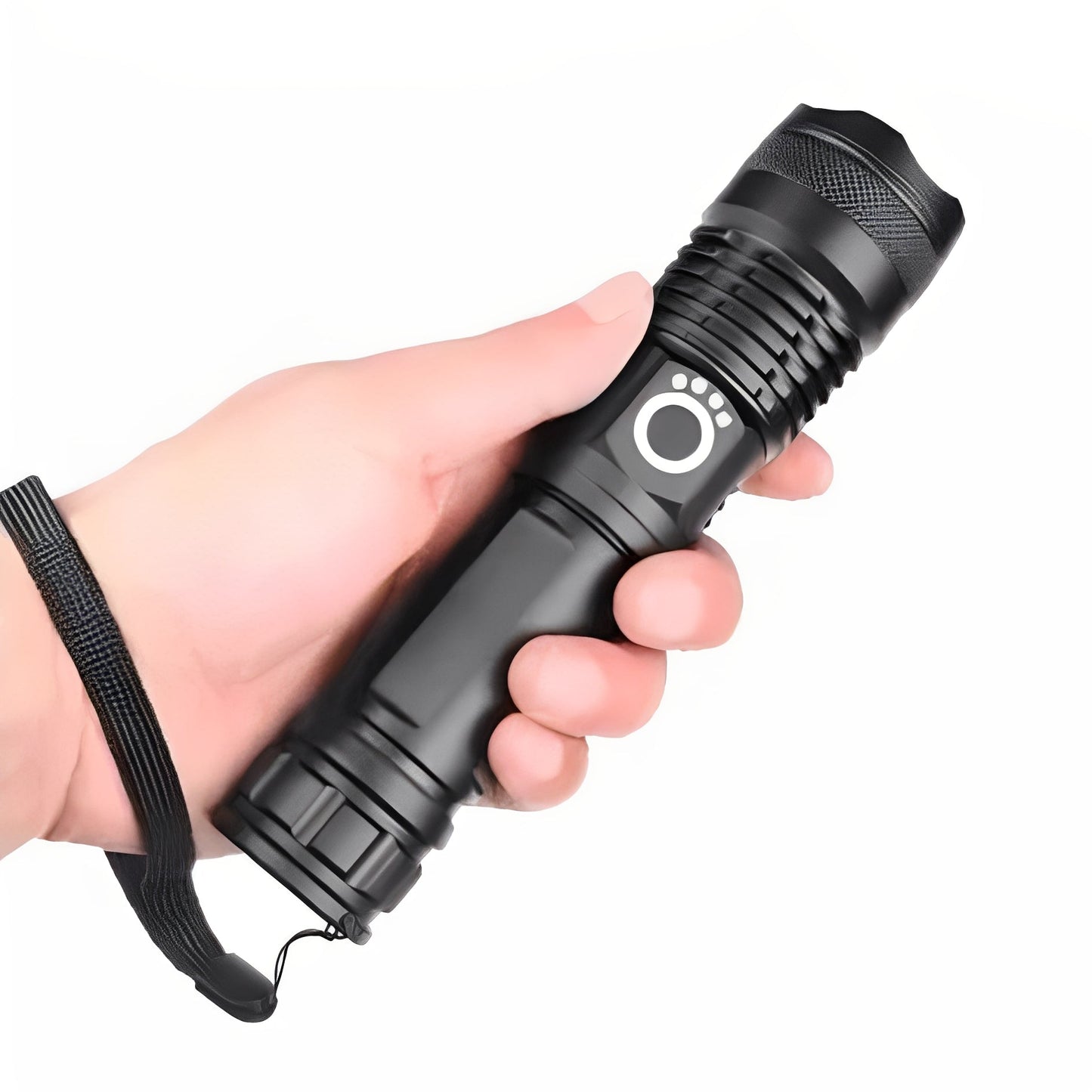 Bright Adjustable LED Torch with Rechargeable Battery