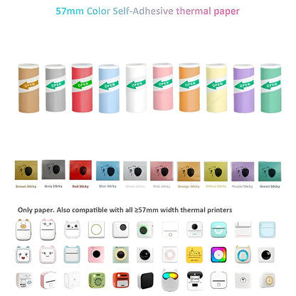 Wireless Compact Photo Sticker Printer with Bluetooth