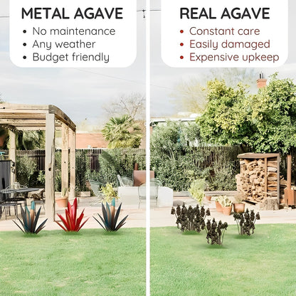Rustic Metal Succulent Garden Decoration for Home