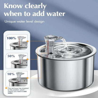 Smart Pet Water Fountain with Filter and Sensor