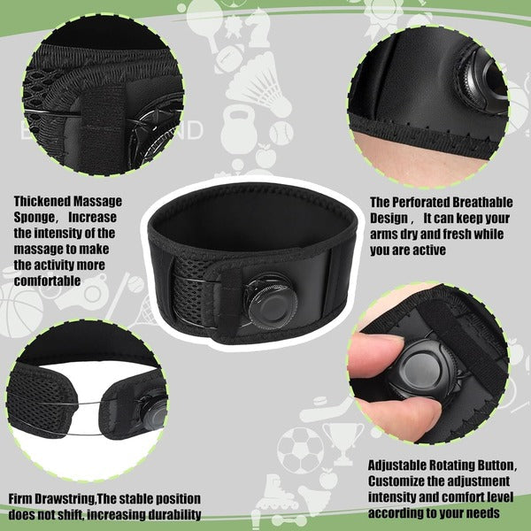 Flexible Elbow Compression Wrap with Adjustable Tightening Strap