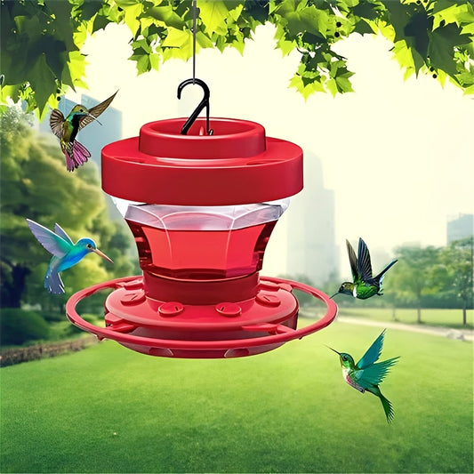 Colorful Bird Feeder with Tray and Pest Guard - Ortekor