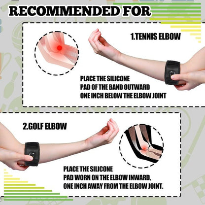 Flexible Elbow Compression Wrap with Adjustable Tightening Strap