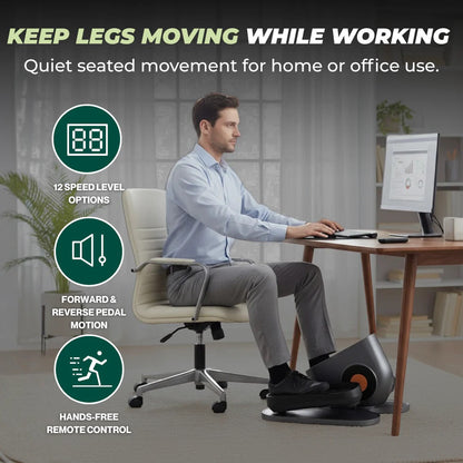 Space Saving Mini Pedal Exercise Machine with Display