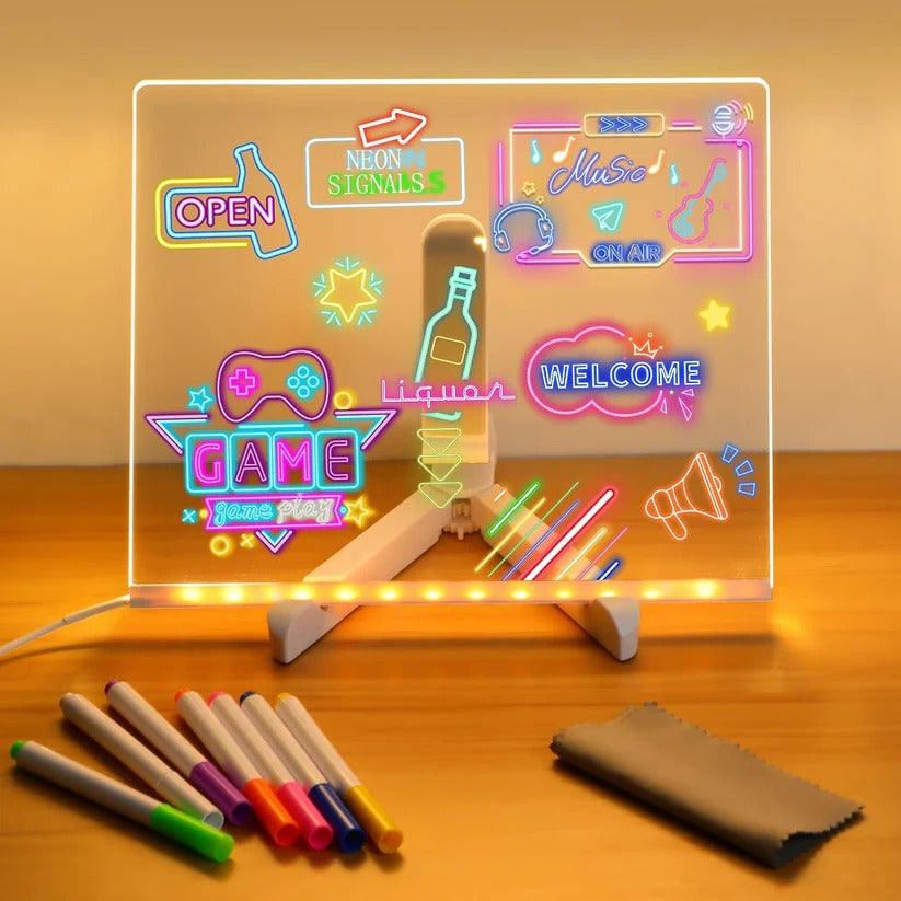 Reusable LED Writing Board with USB Powered Display