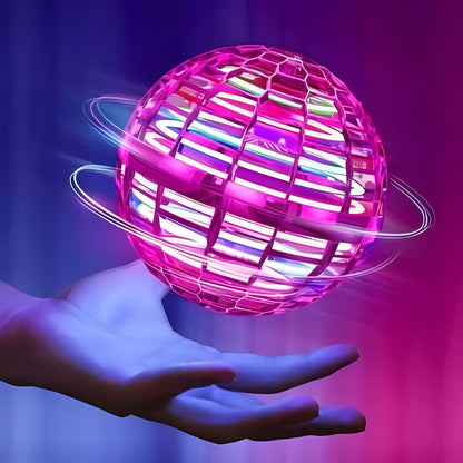 Colorful LED Spin Top Toy with Glow Sphere Design