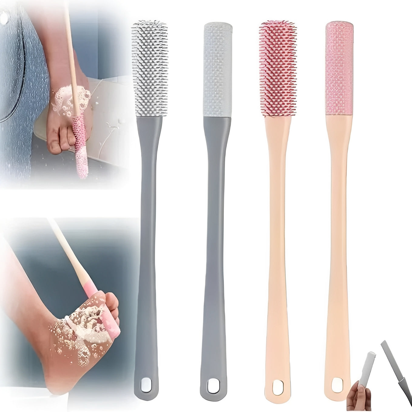 Extended Reach Foot Care Brush Set