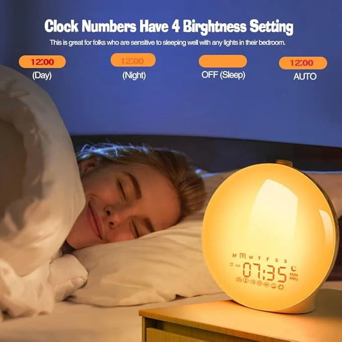 Wake Up Light Alarm Clock with Soothing Sounds