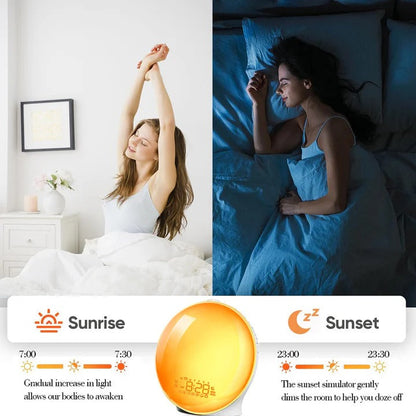 Wake Up Light Alarm Clock with Soothing Sounds