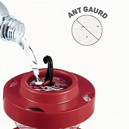 Colorful Bird Feeder with Tray and Pest Guard