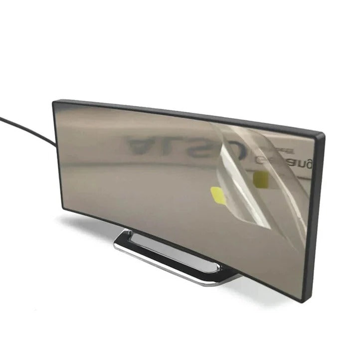Contoured LED Clock Radio with Dimmable Display