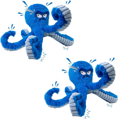Plush Octopus Chew Toy with Squeaker for Dogs