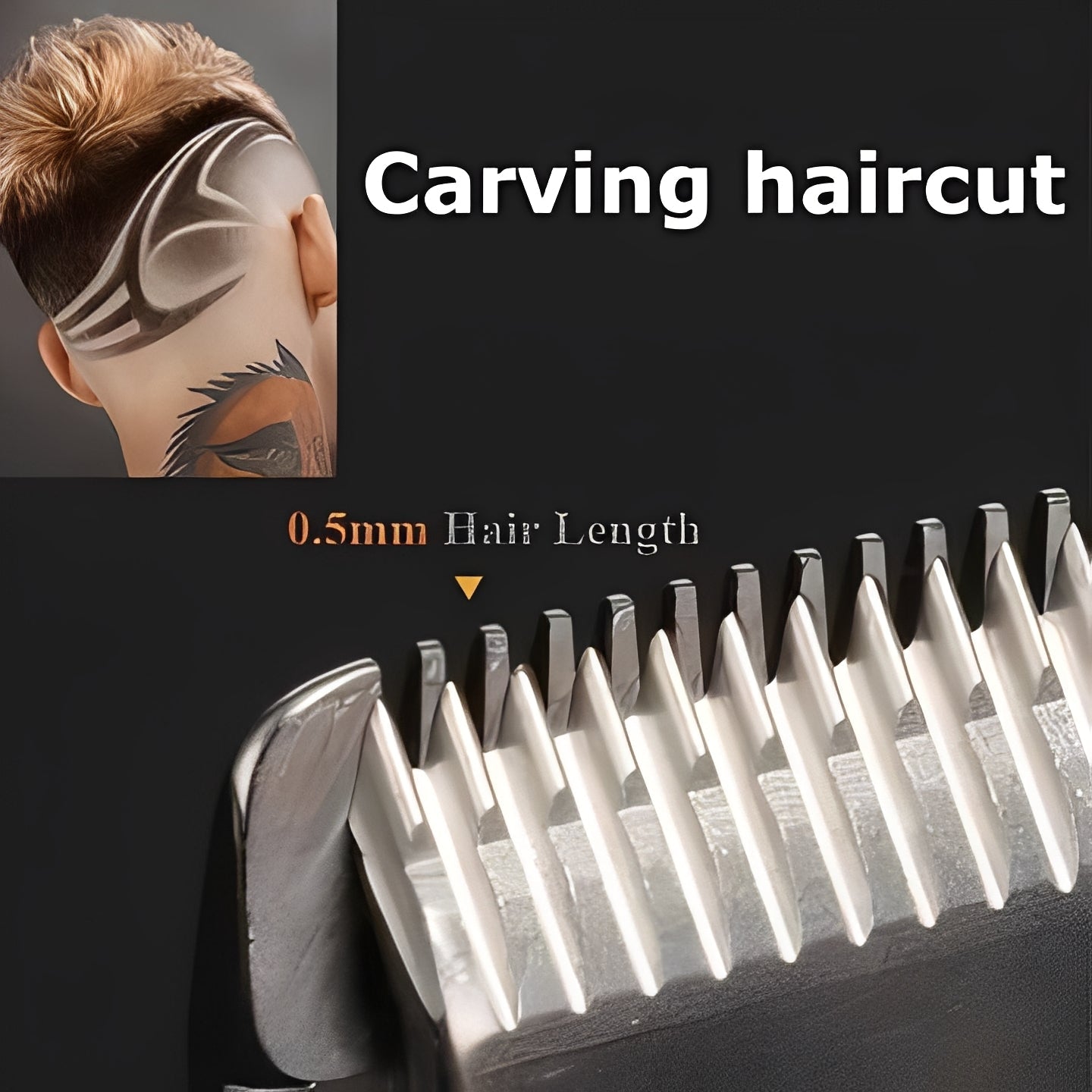Wireless Hair Trimmer Kit with Adjustable Clipper and Trimmer