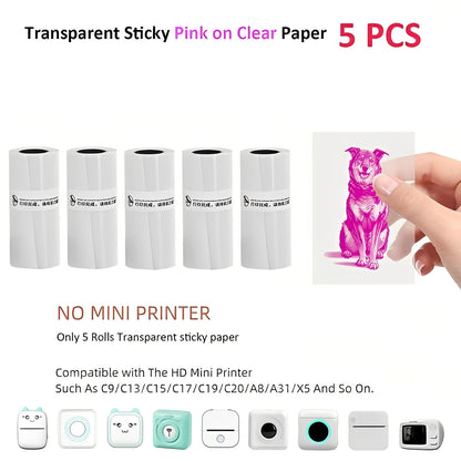 Wireless Compact Photo Sticker Printer with Bluetooth