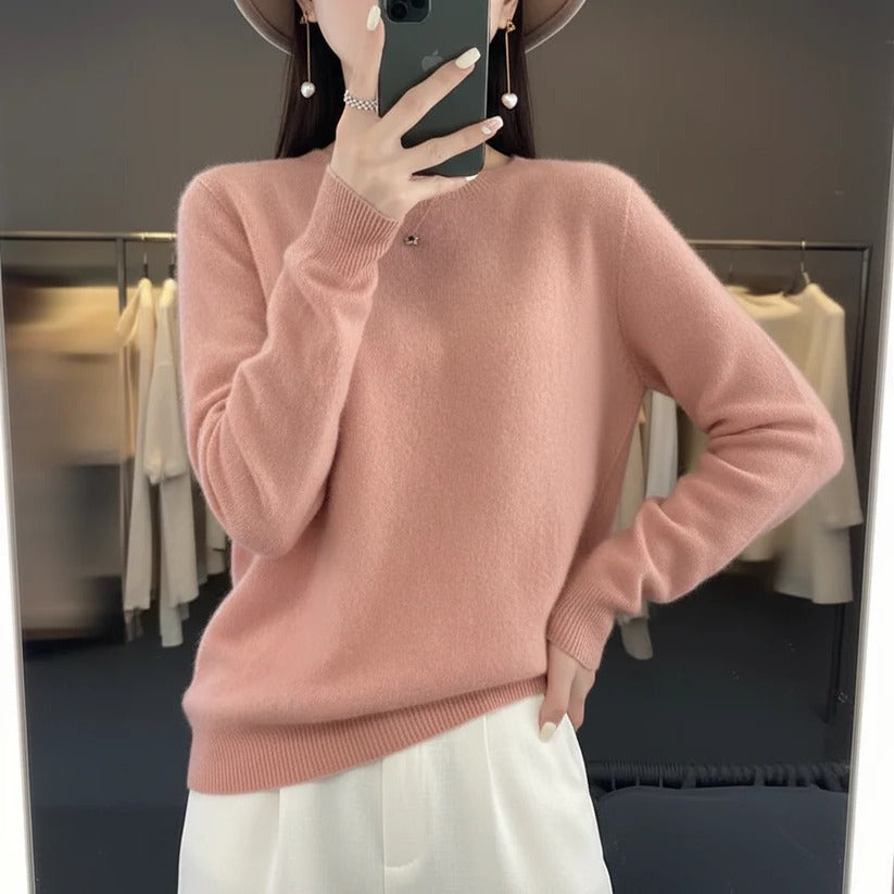 Soft Crew Neck Women's Cashmere Sweater