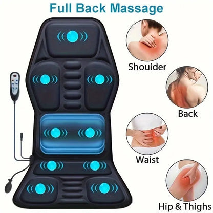 Warm Massage Cushion with Vibration and Lower Back Support