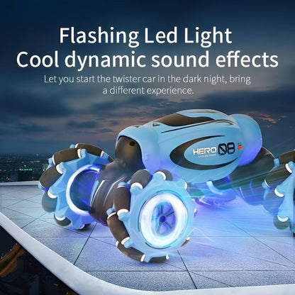 Remote Control Stunt Car with Reversible Driving Action