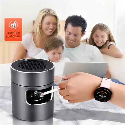 Portable Air Purifying Ashtray with USB Charging