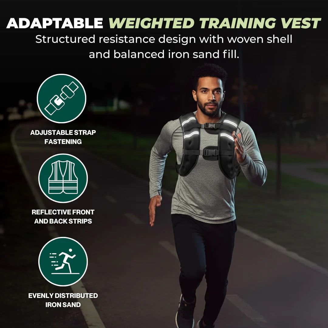 Adjustable Weighted Fitness Vest for Men and Women