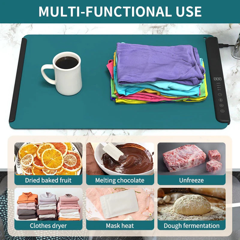 Portable Digital Food Warmer Tray with Thermostat