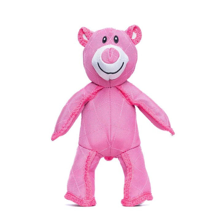 Plush Bear Chew Toy with Squeaker for Dogs – Heavy Duty Stuffed Animal – Machine Washable – 10 x 8 Inches