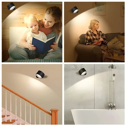 Adjustable LED Wall Lamp with Rotating Head