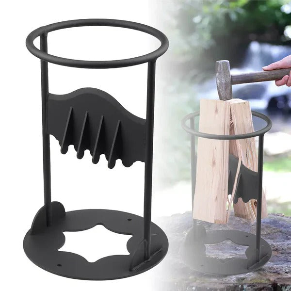 Easy Firewood Log Splitter Tool with Fixed Blade