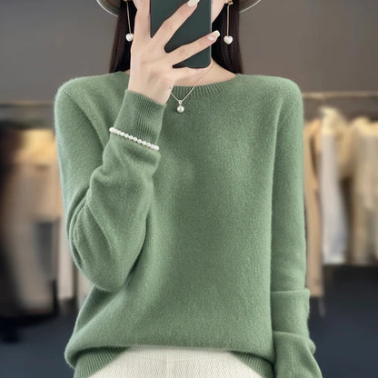 Soft Crew Neck Women's Cashmere Sweater