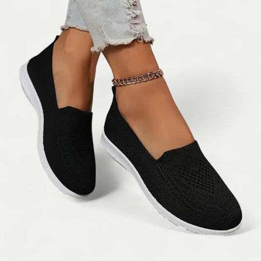 Breathable Women's Slip On Sneakers with Soft Comfort Insoles - Ortekor