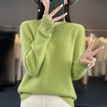 Soft Crew Neck Women's Cashmere Sweater