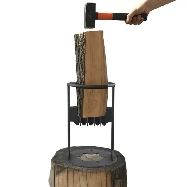 Easy Firewood Log Splitter Tool with Fixed Blade