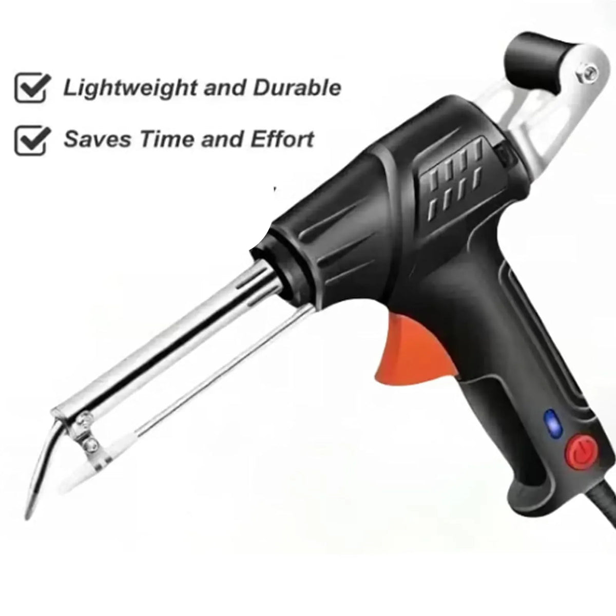 60W Electric Soldering Iron Kit for Electronics & Circuit Board Repair – Includes Stand, Tweezers & Solder Wire | Workshop Metal Joining Too