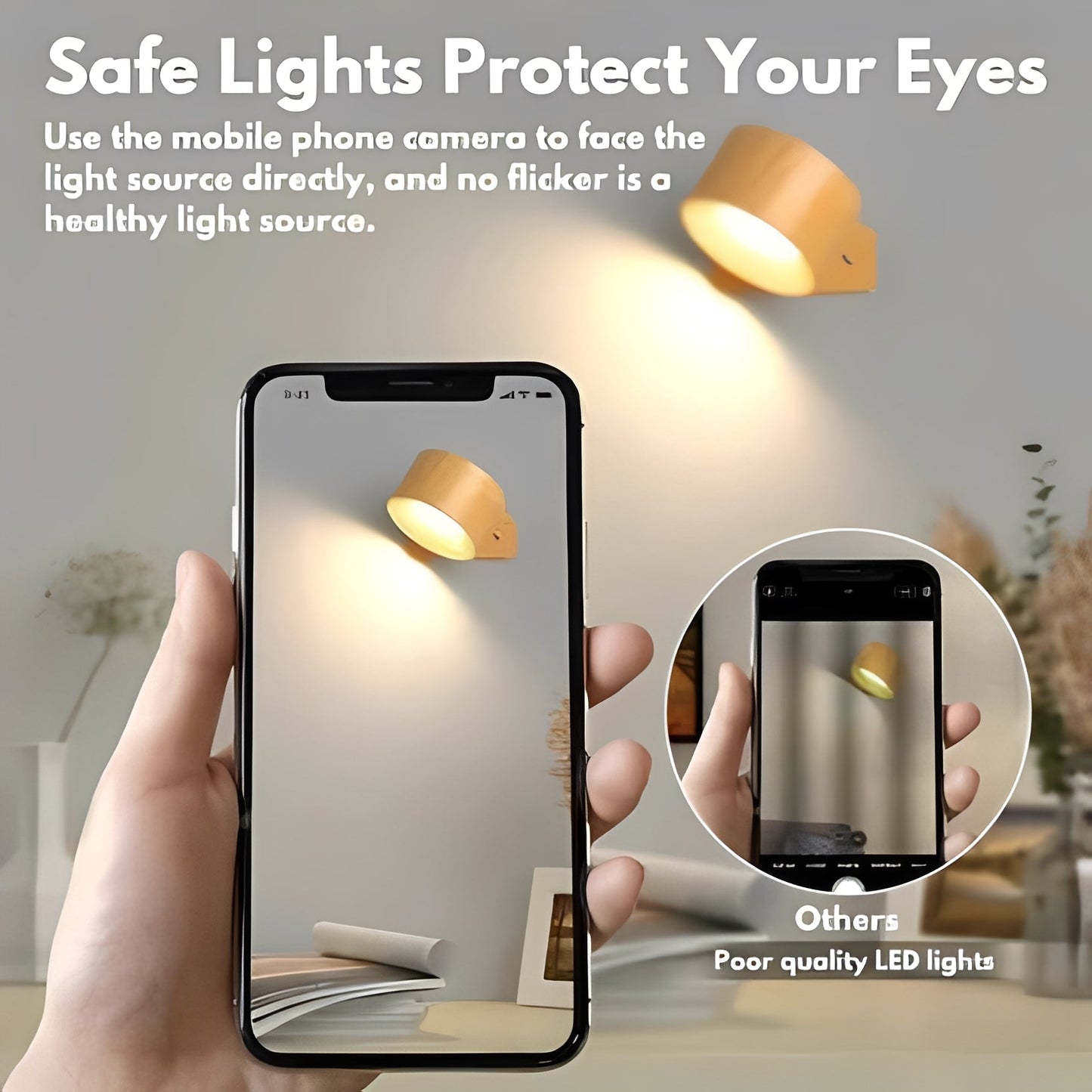 Adjustable LED Wall Lamp with Rotating Head