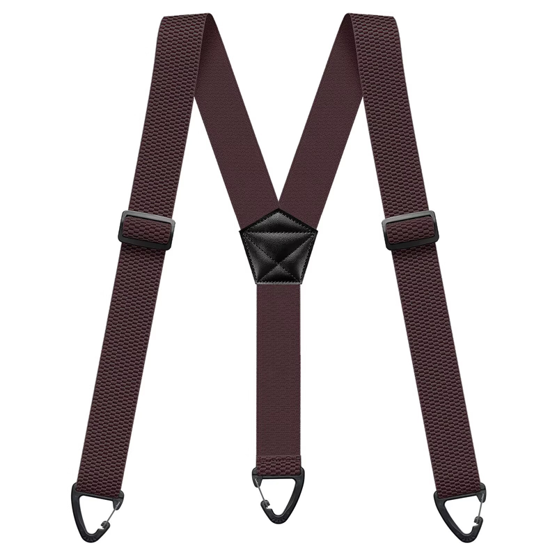 Adjustable Work Suspenders with Metal Clips – X-Back & Y-Back Designs for Men