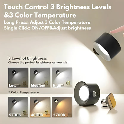 Adjustable LED Wall Lamp with Rotating Head