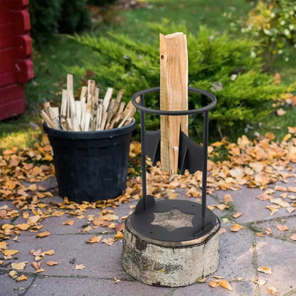 Easy Firewood Log Splitter Tool with Fixed Blade