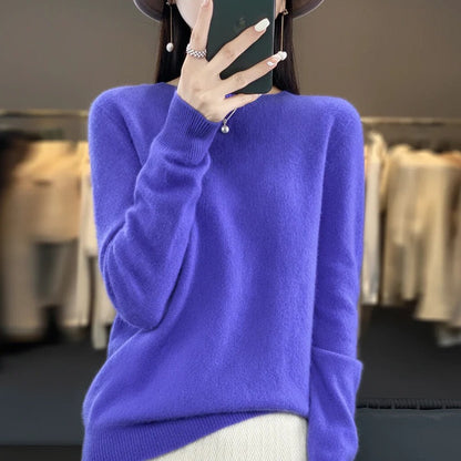 Soft Crew Neck Women's Cashmere Sweater