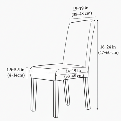 Stretch Velvet Dining Chair Covers Elastic Parsons Slipcovers Set for Home Events Machine Washable Spill Protection
