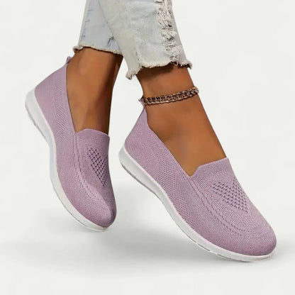 Breathable Women's Slip On Sneakers with Soft Comfort Insoles