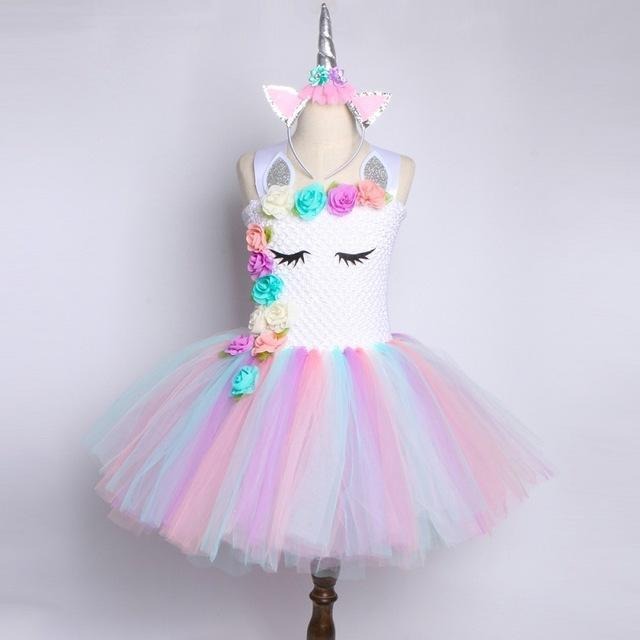 Colorful Girls Tutu and Pink Fairy Dress