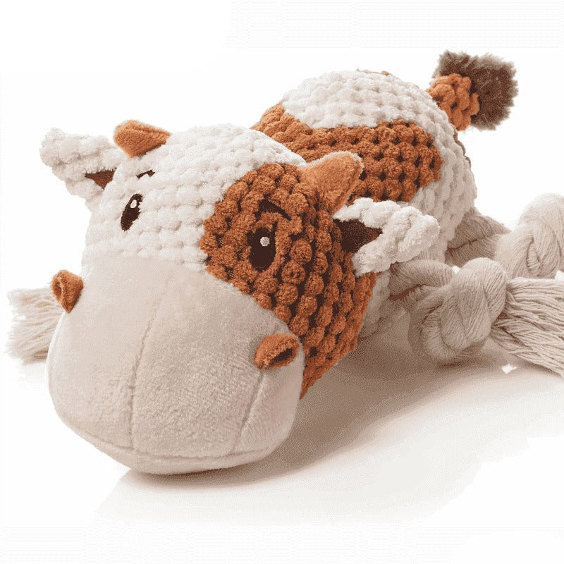 Plush Octopus Chew Toy with Squeaker for Dogs