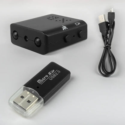 Compact Security Camera with Sound and Night Vision
