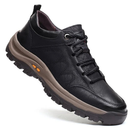 Genuine Leather Orthopedic Walking Shoes for Men – Arch Support Casual Footwear for Work & Outdoor Adventures