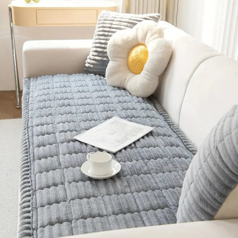 Soft Furniture Protector Cover with Ruffled Trim