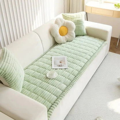 Soft Furniture Protector Cover with Ruffled Trim