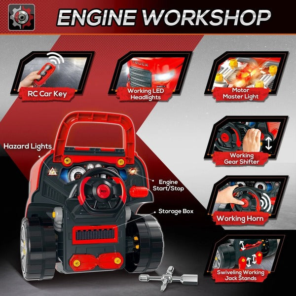 Kids Large Truck Engine Playset
