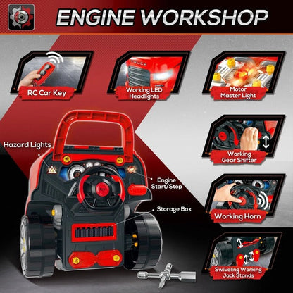 Kids Large Truck Engine Playset